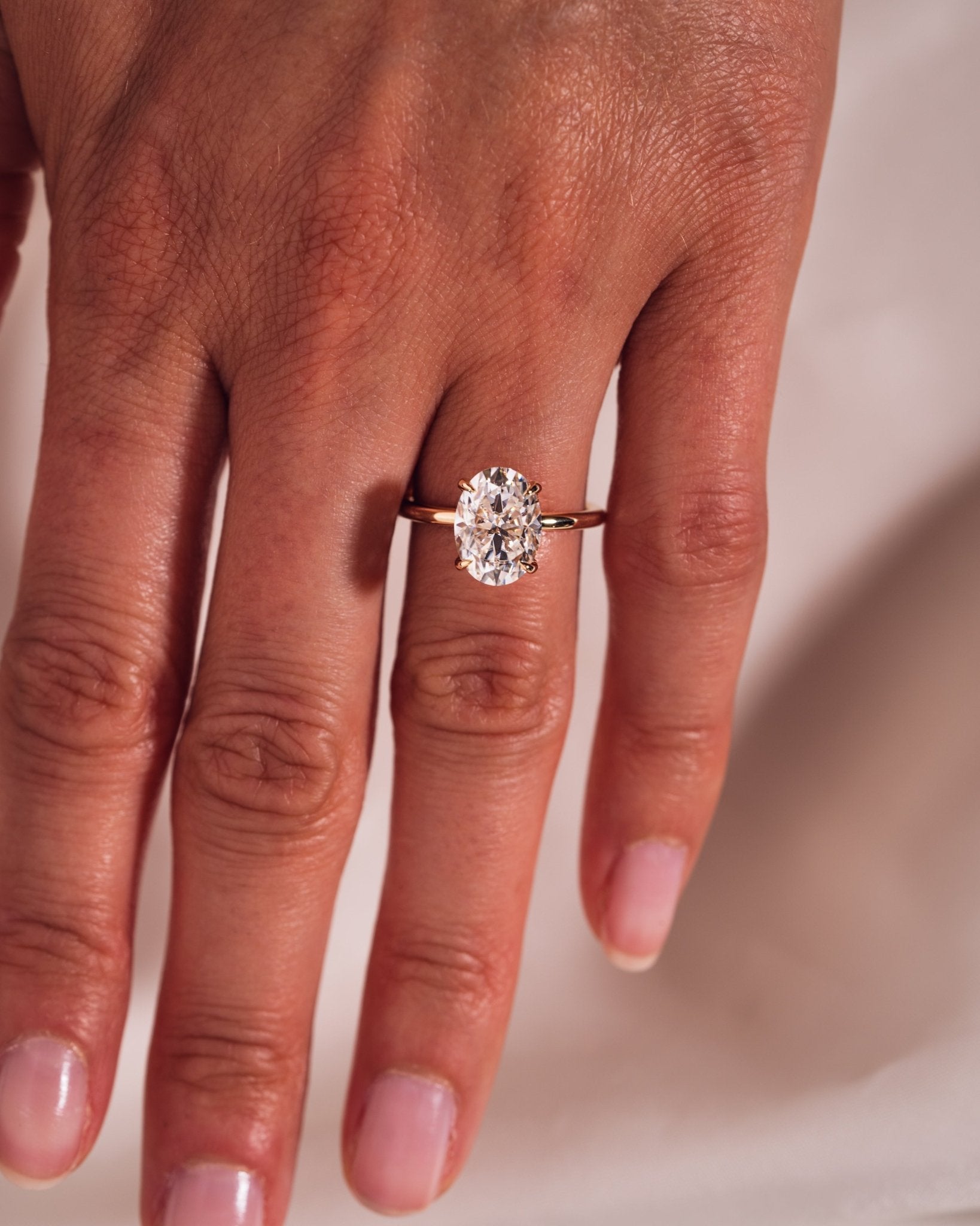 Cushion Hidden Halo Lab Grown Diamond Engagement Ring